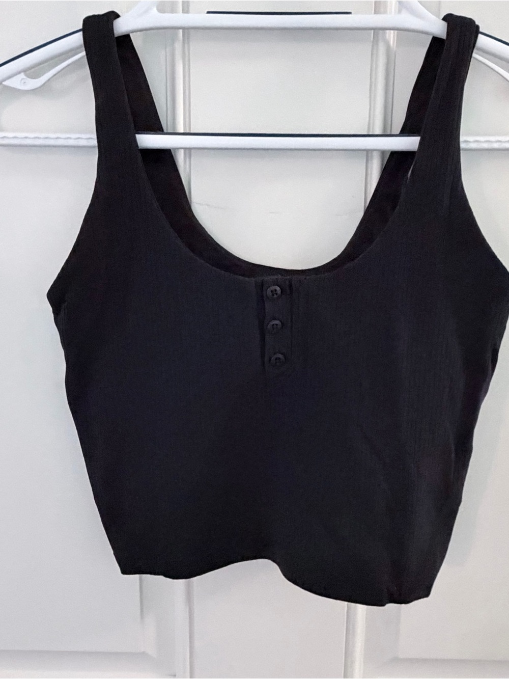 Lululemon Align Ribbed Henley Tank 4 | Black Y2K